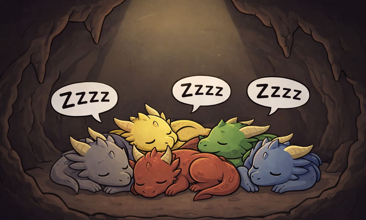 Deep below, the WiggleKin slept